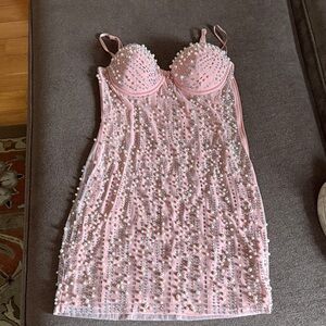 Windsor Pearl-Studded dress